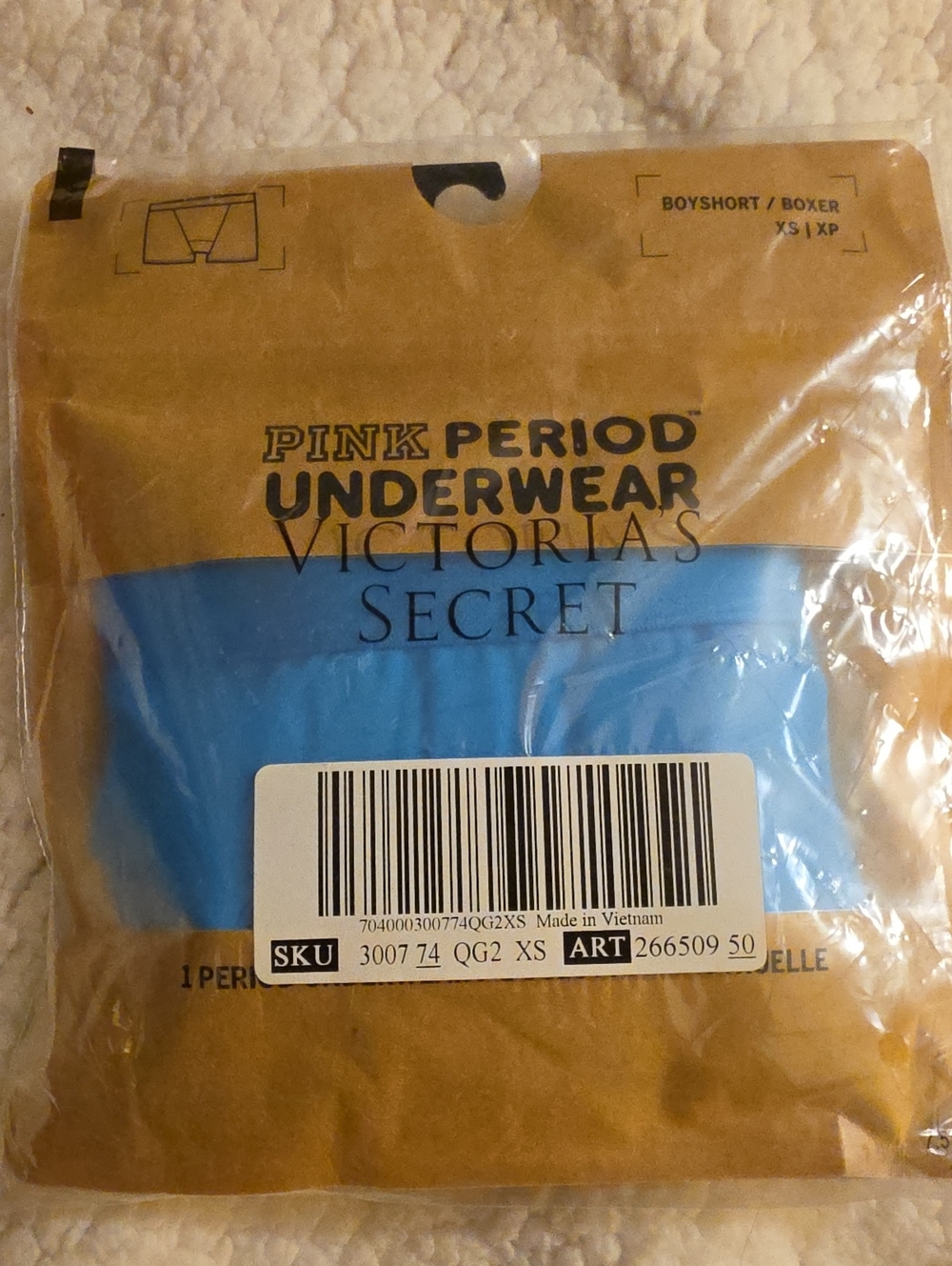 Nip Victoria's Secret PINK Period Boyshort Underwear - Blue Size Xs